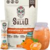Salud 2-in-1 Hydration Packets + Immunity Electrolytes Powder, Mandarin - Agua Fresca Drink Mix, Elderberry, Dairy & Soy Free, Non-GMO, Gluten Free, Vegan, Low Calorie, 1g Sugar (15 Servings)