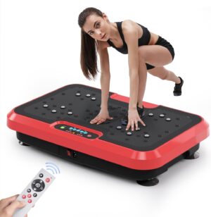 BZK Vibration Plate Exercise Machine, Pro Waver Vibration Plate Platform for Lymphatic Drainage, Helps Weight Loss Shaping Toning & Wellness, Whole Body Shake Workout Equipment for Home Gym