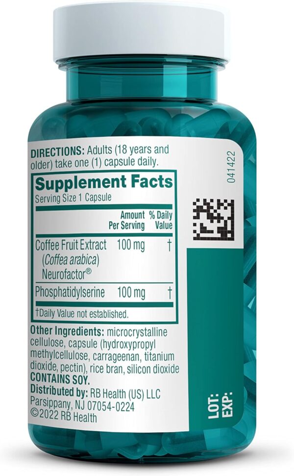 NEURIVA Original Decaffeinated Clinically Tested Nootropic Brain Supplement for Memory, Focus & Concentration, NeuroFactor & Phosphatidylserine, 28ct Capsules