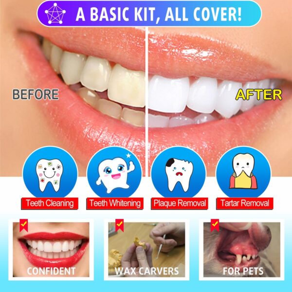 G.CATACC 10 Pack Dental Tools, Professional Plaque Remover for Teeth Cleaning Tools Set, Stainless Steel Hygiene Kit with Dental Picks Tooth Scraper Plaque Tartar Remover Tongue Cleaner - with Case