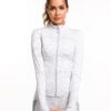 QUEENIEKE Womens Running Jackets Athletic Workout Scrub Jacket Track Full Zip Up Gym for Women Yoga Top