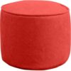 DASHADAO Round Solid Color Pouf Ottoman,Removable Stuffed Floor Cushion,Cotton Meditation Cushion Yoga Pillow,Soft Foot Rest Foot Stool,Kids Bean Bag Living Bedroom(Size:40x40x30cm(16x16x12