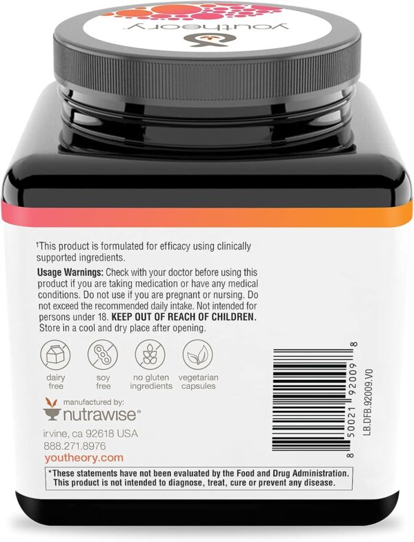 Youtheory Daily Fat Burner - Supports Body Composition & Metabolism - with Citrus Fruit Blend, Chromium & Cayenne Extract - Gluten, Soy & Dairy Free - 60 Vegetarian Capsules