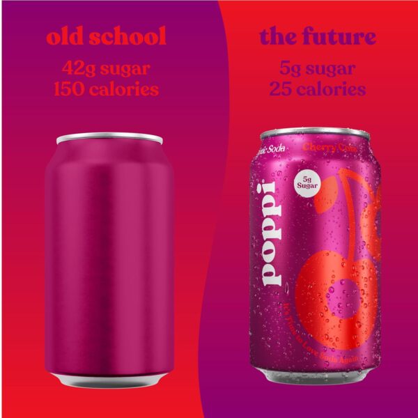 Poppi Sparkling Prebiotic Soda Beverage with Apple Cider Vinegar, Seltzer Water and Fruit Juice, Game Day Variety Pack, 12 oz, Pack of 12, Packaging May Vary