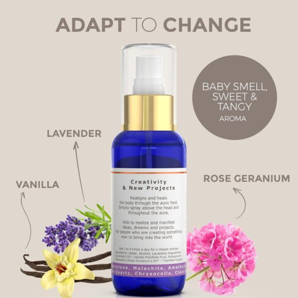 Birthing Crystal Aura Spray - Sage, Jasmine & Vanilla Essential Oil Blend - Quartz and Amethyst Gemstones - Astra Aromatherapy Mist for Stress Relief, Deep Pillow and Lavender Sleep Spray