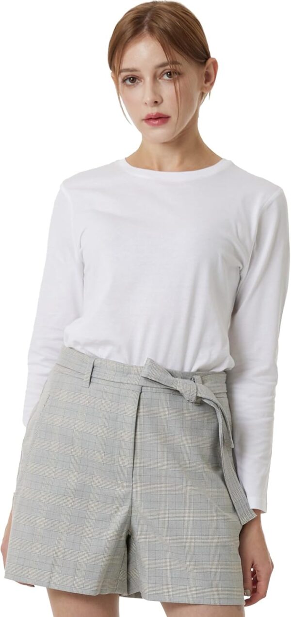 May You Be Women’s 100% Soft Cotton Crew Neck Long Sleeve T-Shirt (2-Pack,3-Pack)