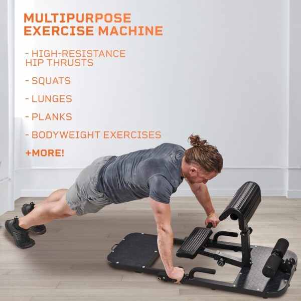 LifePro GluteBlast Hip Thrust Machine - Premium Squat and Glute Workout Equipment for Home Gym with Resistance Bands - Multipurpose Glute Bench for Glutes, HIPS, and Thighs