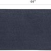 MotionTex Exercise Equipment Mat for Under Treadmill, Rowing Machine, Elliptical Machine, Fitness Equipment, Home Gym Floor Protection, 30" x 66", Black