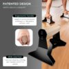 PULLUP & DIP Parallettes - Push Up Handles with Ergonomic Wooden Handles & Heavy-Duty Steel - Non-slip Parallettes Bars for Strength Training and Calisthenics - Press Up Handles for Push Ups