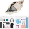sportsnew Large Yoga Mat Bag with Shoes Compartment and Wet Pocket Ladies Pilates Gym Tote Bag with Yoga Mat Holder Strap for Women Men Workout Carrier Stuff Accessories