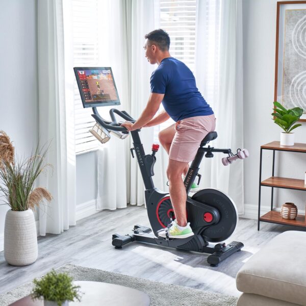 Echelon Smart Connect Fitness Bike + 30-Day Free Membership, Cushioned Seat, Bluetooth, Solid Design, Cycling, Instructors, Classes, 32 Levels