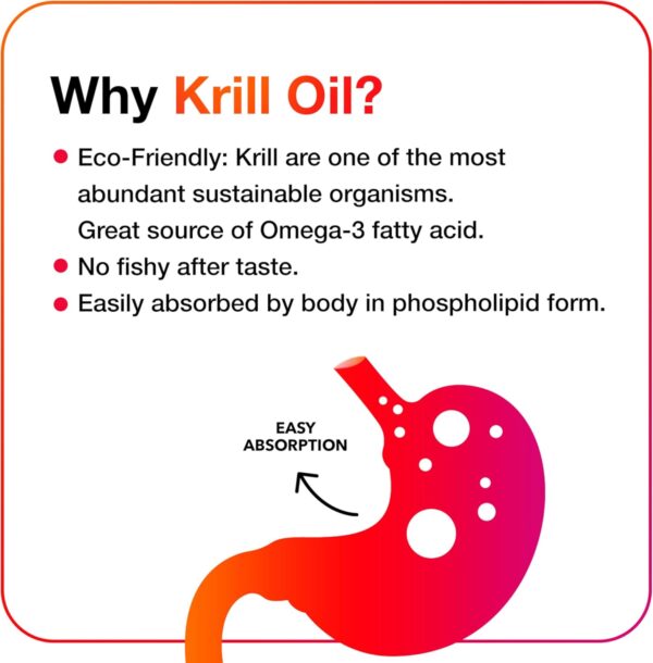 MegaRed Antarctic Krill Oil 500mg Omega 3 Fatty Acid Supplement, Extra Strength EPA & DHA Krill Oil Softgels (90cnt Box), Astaxanthin, Heart Health Supplement with No Fish Oil Aftertaste
