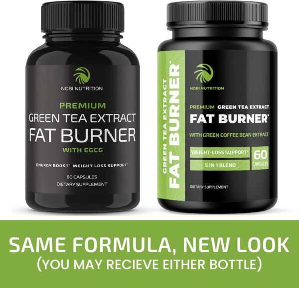 Green Tea Weight Loss Pills for Women & Men | 45% EGCG | Stomach Fat Burner, Metabolism Booster & Appetite Suppressant | Green Tea Fat Burner Diet Pills | Vegan Weight Loss Supplements | 60 Ct