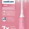 Philips Sonicare 4100 Rechargeable Electric Toothbrush, with Pressure Sensor, 2 Intensity Settings, SmarTimer and QuadPacer, 14-Day Battery Life, Deep Pink, Model HX3681/26