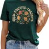 Mental Health Shirts for Women Vintage Flower Tee Shirt Boho Floral T Shirt Wildflower T-Tops Butterfly Tops