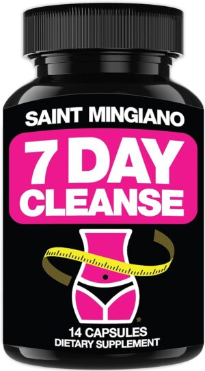 7 Day Cleanse Program | Colon Detox with Natural Laxative for Constipation & Bloating | Extra-Strength Senna Leaf Supplements | Strong for Some People.