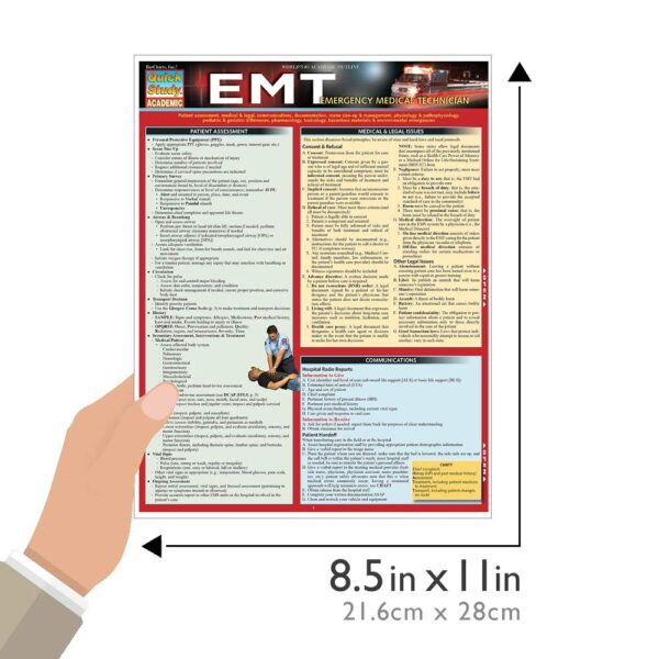 EMT - Emergency Medical Technician QuickStudy Laminated Reference Guide (QuickStudy Academic)