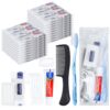 25 Sets Personal Hygiene Kit, Disposable Toothbrushes with Toothpaste Floss Comb Soap and Cover, Toiletry Kits Homeless Bulk for Women,Men,Travel