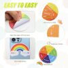 Tenceur 120 Pcs Adhesives Anxiety Sensory Stickers with Inspirational Quotes Mindfulness Relief Calm Stickers Anti Stress Sensory Items School Counselor Supplies Fidget Textured Strips for Adult
