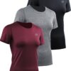 NELEUS Women's 3 Pack Compression Workout Athletic Shirt