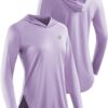 NELEUS Women's Sun Protection Running Shirts Workout Athletic Shirts with Hoods