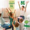 Mental Health Awareness Items Temporary Tattoos - 24 Sheet Green Support Encouragement Self-Motivation Tattoo Stickers, Ideal for Therapists Parents Educators to Spread Positive Vibes