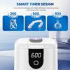 Ultrasonic Retainer Cleaner, 45kHz Retainer Cleaner Machine with 4 Modes Digital Timer, 200ML Denture Cleaner with Mouth Guards, Braces, Toothbrush Heads, Jewelry