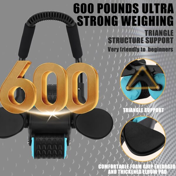 71Neo4ALUNL._AC_SL1500_.jpg Uota Elbow Support Automatic Rebound Abdominal Wheel,Ab Roller for Abdominal Exercise Machine,Abs Workout Equipment,Dolly Core Strengthening Trainer Fitness Belly Training