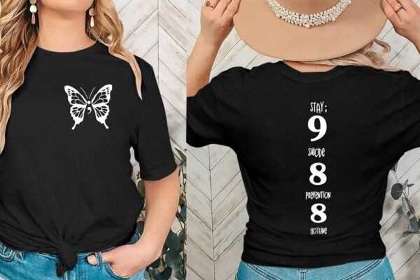 71NfQbXNNDL._AC_SL1500_.jpg VVNTY 988 Shirt Women Suicide Awareness: 988 Suicide Prevention T-Shirts Therapist Tshirt Mental Health T Shirt