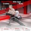 Bigzzia Ab Machine, Ab Workout Equipment Machine for Stomach Workout Foldable Abdominal Trainer for Home Gym Adjustable Ab Exercise Bench Crunch Machine for Core Abdomen