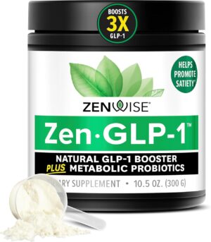 Zenwise Health ZenGLP-1™ - Natural GLP1 with Probiotic for Women & Men + Metabolic Probiotics to Help Control Hunger & Cravings and Support Digestive Health - GLP-1 Supplement Support, 30-Day Serving