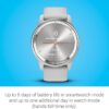 Garmin vívomove Trend, Stylish Hybrid Smartwatch, Long-Lasting Battery Life, Dynamic Watch Hands and Touchscreen Display, Mist Gray