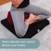 Meditation Cushion (Green Grass) Crescent, Buckwheat Husk Filled, Floor Pillow or Cushions, Yoga Seat, Zafu, Made in The USA