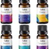 Top 6 Essential Oils Blends Set for Diffusers - Aromatherapy Oils Scents for Home & Office, Perfect for Tension Relief, Relaxation, Breath and Good Dreams Mood Boost Wellness Essential Oil Kit for SPA