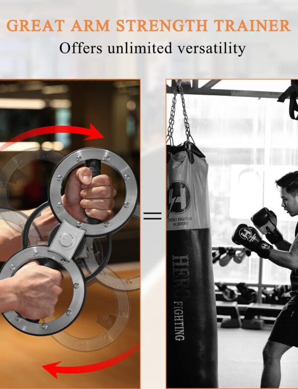 Fitarc 8/12 Pounds Burn Machine, Grip Strength Trainer, Arm Workout Equipment for Men and Women, Multifunctional Hand and Forearm Trainer, Arm and Shoulder Strength Training for Home and Gym Workouts