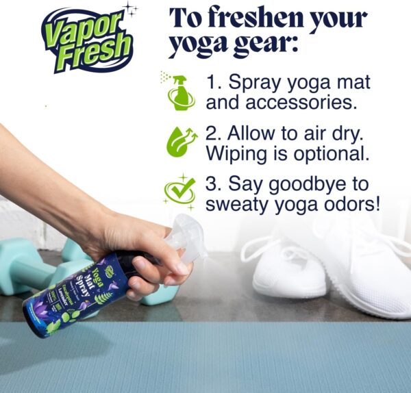 Yoga Mat Cleaner Spray - Eucalyptus Lavender - Plant Based Ingredients, 6oz (1-Pack)