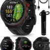 Wearable4U - Garmin Approach S70: Ceramic 47 mm Golf Smartwatch|1.4" AMOLED Display Up to 16 Days Battery Life, Multisport GPS Premium Watch w/ 43K+ Golf maps & Gift Bundle