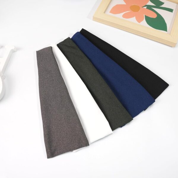 5 Pack Sports Headband for Men, Breathable Mesh Design, Reused & Washed Mens Headband Sweat Bands for Running Yoga Fitness Workout