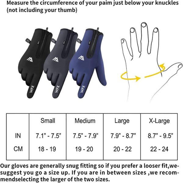 Winter Gloves Touch Screen Anti Slip Warm Gloves Windproof Thermal Sports Cycling Glove
