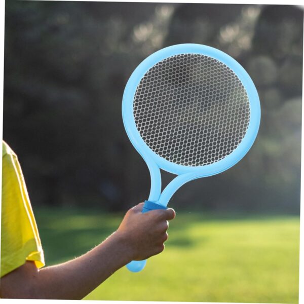 2pcs Cartoon Style Tennis Racket for Fun Outdoor Fitness Equipment for for Playing and Random Color