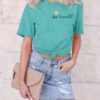 Be Kind Womens T Shirts Cute Graphic Blessed Shirt Short Sleeve Tees Funny Inspirational T-Shirt Teacher Tops