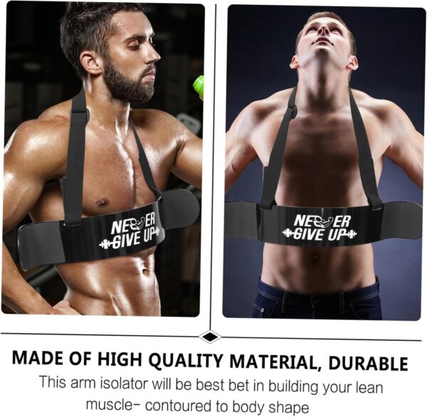 Training Board Chest Workout Equipment Men Upper Body Exercise Machine Bicep Tricep Curl Machine Tricep Rope Muscle Tablas Stimulator Outdoor Fitness Gear para Black Aluminum Alloy