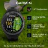 Wearable4U - Garmin Approach S70: Ceramic 47 mm Golf Smartwatch|1.4" AMOLED Display Up to 16 Days Battery Life, Multisport GPS Premium Watch w/ 43K+ Golf maps & Gift Bundle