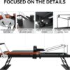 Pilates Reformer,Dpiolrcag Foldable Pilates Machine & Equipment for Home Use and Gym Workout, Suitable for Advanced and Beginners Users, Up to 250 lbs Weight Capacity