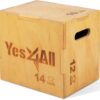 Yes4All 3-in-1 Wooden Plyo Box - Plyometric Jump Box for Home Gym and Outdoor Workouts, 450 lbs Box Jump