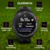 Wearable4U - Garmin Approach S70: Ceramic 47 mm Golf Smartwatch|1.4" AMOLED Display Up to 16 Days Battery Life, Multisport GPS Premium Watch w/ 43K+ Golf maps & Gift Bundle