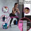 Fittest Pro by Limm Resistance Bands for Legs and Butt, Fabric Exercise Loop Bands Yoga, Pilates, Rehab, Fitness and Home Workout, Strength Bands for Booty