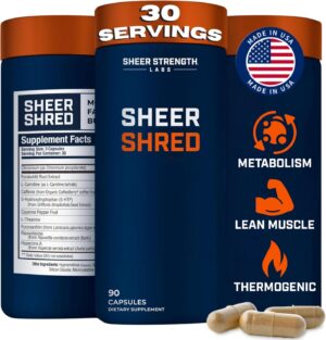Thermogenic Capsaicin Supplements Premium Supplement for Men, Jitter Free Blend of Capsaicin, Rauwolscine, Forskohlii & L-Carnitine Supplement - 30SV