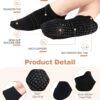 8 Pairs Non Slip Pilates Socks with Grips for Women Bulk Yoga Anti Skid Athletic Socks for Barre Ballet Hospital