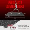71OWh4snPUL._AC_SL1500_.jpg SUPERJARE 0.79'' Extra-Thick Exercise Equipment Mats, 6 Pcs 24 Sq Ft Rubber Top Floor Tiles with High Density EVA Foam, Interlocking Gym Flooring for Home Gym, Protective Workout Mat, Black/Grey